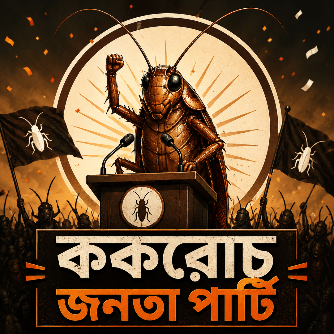 ভারতে সামাজিক যোগাযোগমাধ্যমে আলোচনার ঝড় তুলেছে ব্যঙ্গাত্মক ‘ককরোচ জনতা পার্টি